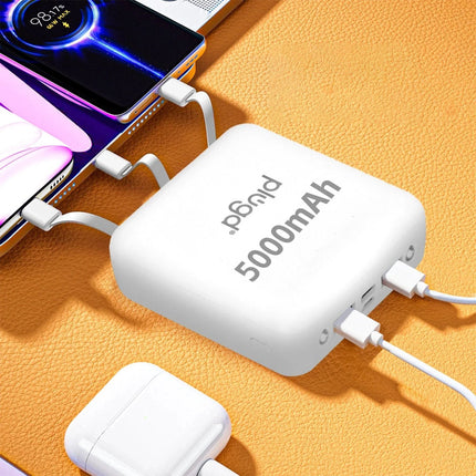 Portable 5000mAh Mini Power Bank Battery Charger USB LED For Mobile Phone