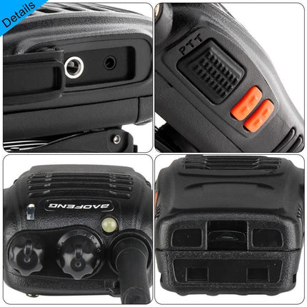 2Set Walkie Talkie Band Handheld Earphones Two Way Radio 400-470MHz 1500MAH