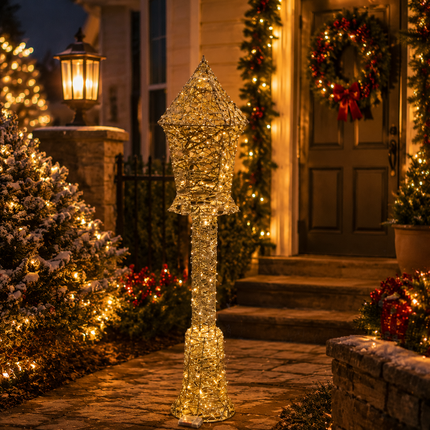 150cm LED Christmas Floor Lamp, Warm White Light Holiday Decoration Freestanding Indoor Outdoor Xmas Decor