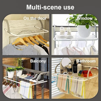 Hanging Clothes Airer Drying Rack Laundry Hanger Dryer Portable Over Door
