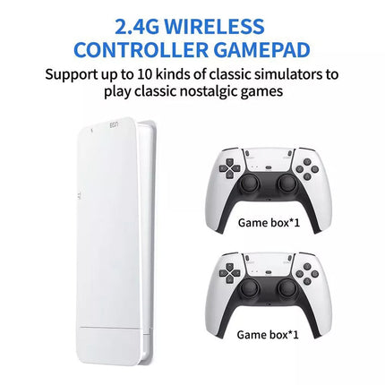 128G 4K HDMI TV Video Game Stick Retro Gaming Console 2 Wireless Controller