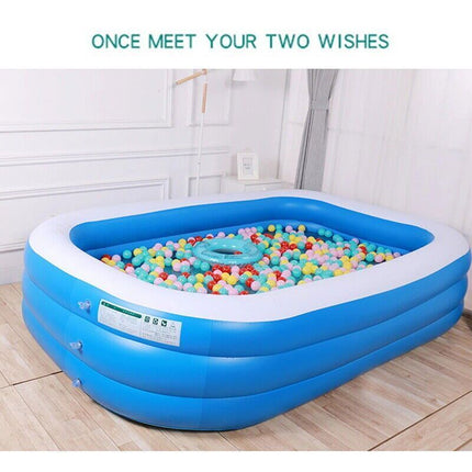 Children Kids Adult Inflatable Swimming Pool Family Above-Ground Pools