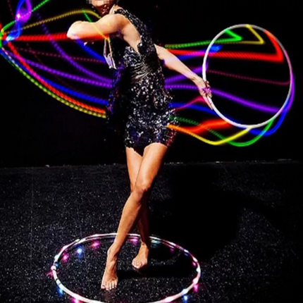 Hula Hoop Led Adults and Kids with Changing LED Lights Lightweight SK 90cm