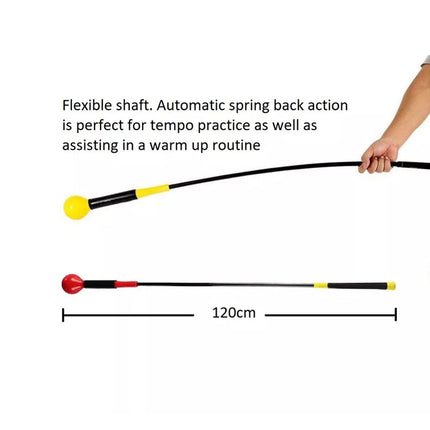 1.2m Golf Swing Stick Training Aid Trainer Strength Speed Practice Warm Up Tempo