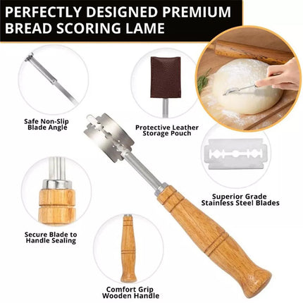 Set Of 2 Round and Oval Banneton Bread Proofing Basket Sourdough Tools Kit