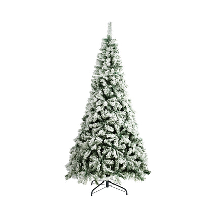 Christmas Tree 2.1M 7FT Xmas Trees Decorations White Snow Flocked 900 Tips