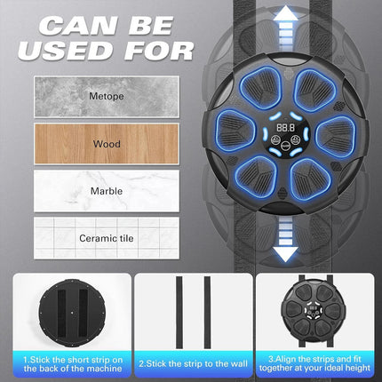 Boxing Machine With Bluetooth Connected Music Playback Smart Display 9 Modes