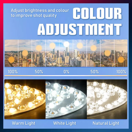10 Inches Dimmable Diva LED Ring Light Selfie Tripod Stand Kit