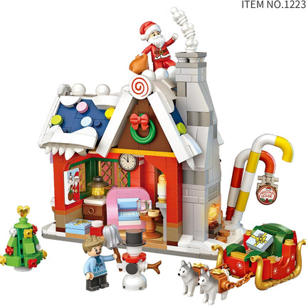 LOZ Christmas House Building Blocks Set Model Kit Home Decor Gift Kids Adults