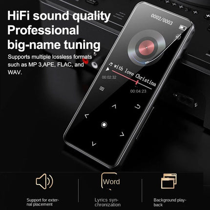 Portable Bluetooth MP3 MP4 Player HIFI Video Music Player Sport FM Radio Recorder