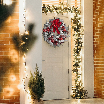 Christmas Wreath Outdoor Front Door Hanging Garland Home Decoration