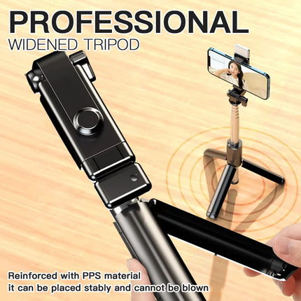 Bluetooth Selfie Stick Tripod Wireless Rotating Remote For iPhone Mobile Phone