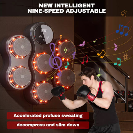 Music Boxing Machine Reaction Target Bluetooth Home Gym Electronic Wall Target