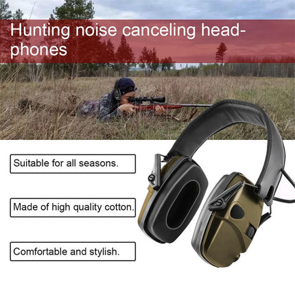 Electronic Ear Defenders Impact Sport Shooting Earmuffs Protection wi Bag