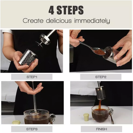 Portable Travel Coffee Brewer Final press Reusable Coffee Filter Coffee Maker