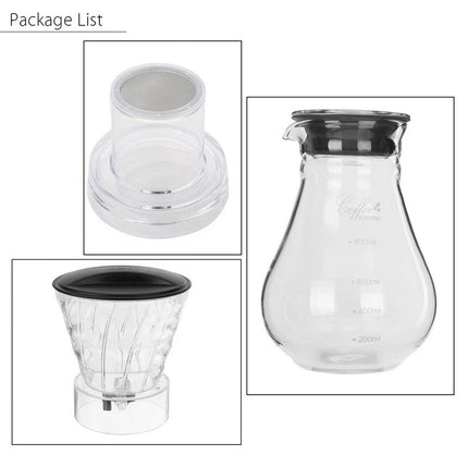 800ML Glass Coffee Pot Dutch Coffee Cold Brew Ice Drip Coffee Maker