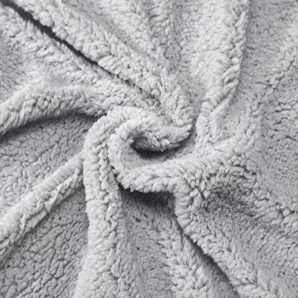 Soft Sherpa Fleece Fitted Sheet Combo Set  Warm Winter Bedding Grey Queen