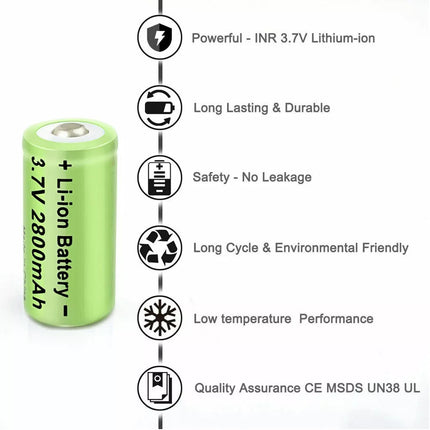 8x CR123 CR123A Rechargeable Battery + 4-Slot Charger 2800mAh For Arlo Camera