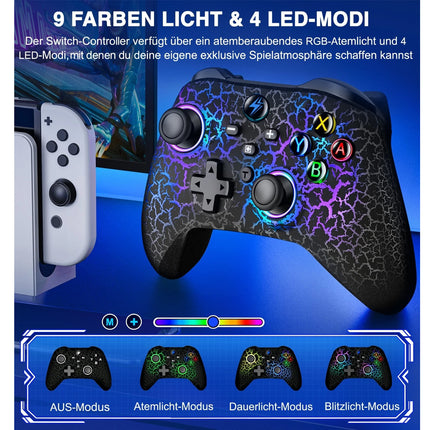 Wireless Switch Pro For Nintendo Switch/Lite/OLED,PC Controller Joystick Gamepad