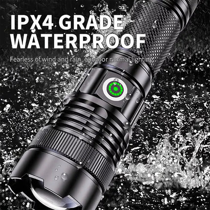 100000 Lumen Battery Rechargeable LED Torch Flashlight Camping Work Spotlight