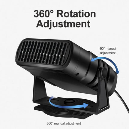 12V 120W Portable Electric Car Heater Heating Fan Defogger Defroster Demister