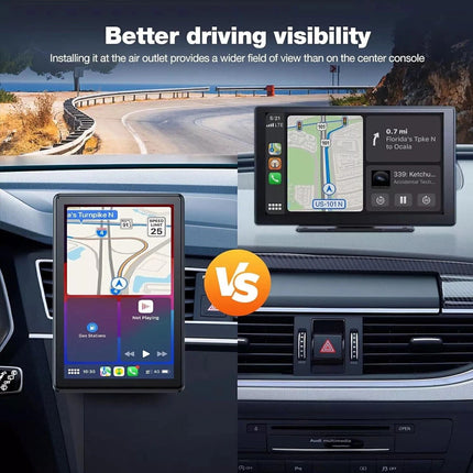 Portable 7"for Wireless Apple CarPlay Android Auto Touch Screen Car Radio Stereo
