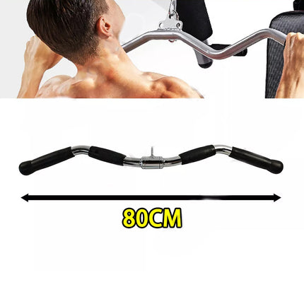 Revolving Curl Pull Down Bar Gym Cable Attachment Tricep Rope Press Handle