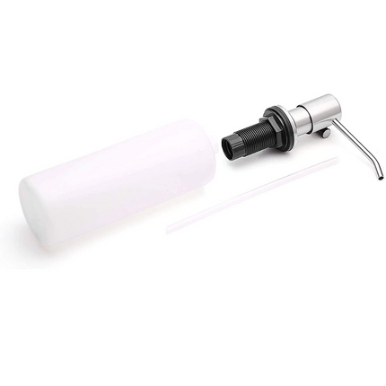 2pcs 500ml Kitchen Sink Soap Dispenser Hand Liquid Pump Bottle Stainless Steel Head