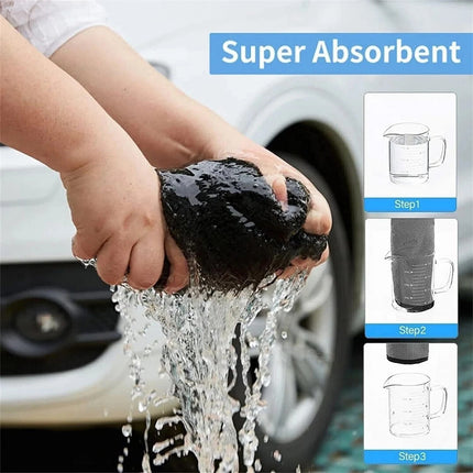 2 Pcs Microfibre Glass Cleaning Cloth Car Towel Window Dish Washing 40*60cm