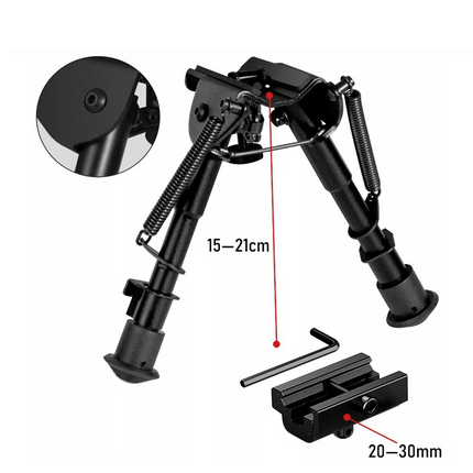 6-9 Inch Foldable Sniper Hunting Rifle Bipod Sling Swivel Shooting Gun Mount