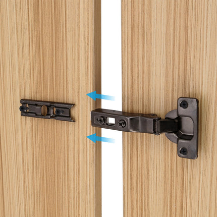 10 Pack Door Hinge Cabinet Cupboard Hinges Soft Close full/Half Overlay Wardrobe Kitchen  Half Overlay