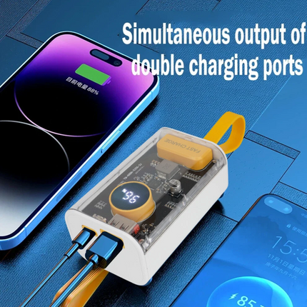 10000mAh Power Bank With 1 USB A 1 Type-C LED Power Indicator Advanced