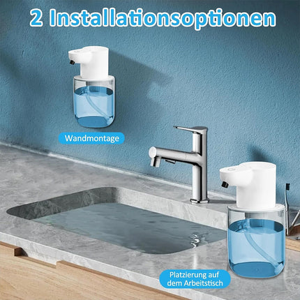 400ml Automatic Foaming Soap Dispenser, Touchless Dispenser USB Rechargeable