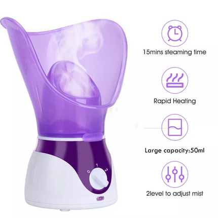 Face Nymph Spa Home Facial Steamer Sauna Pores Office Deep Cleanse Skin Care SPA