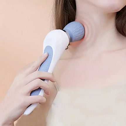 Portable Electric Massage Stick - USB Charging, Full Body Vibration Massager Gun White
