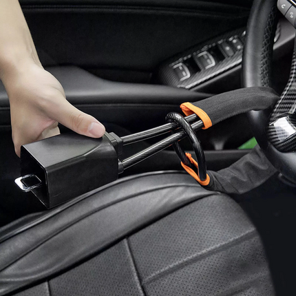 Universal Steering Wheel Lock with 2 Key Seat Car Belt Lock Anti-Theft Device