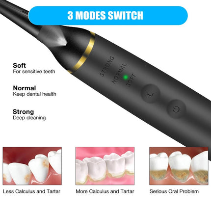 Ultrasonic Tooth Cleaner Teeth Tartar Whitening Set Dental Scaler Plaque Remover