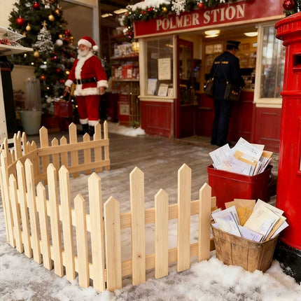 28Pcs Christmas Tree Fence DIY Gate Fence Picket Panels Border Xmas Decoration