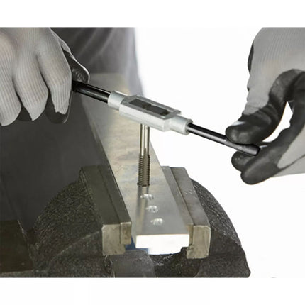 40 PCs Metric Tap and Die Set Screw Thread Drill Kit Pitch Gauge M3-M12