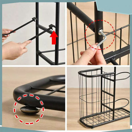 Ball  Rack Basketball Holder Garage Sports Organizer 9-Ball Display Stand
