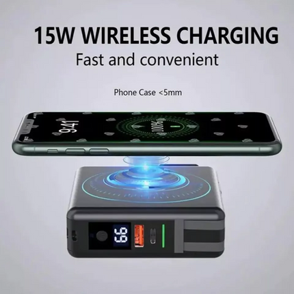 Wireless Power Bank 10000mah Travel Adapter Charger with AU UK EU US Plugs PD20W