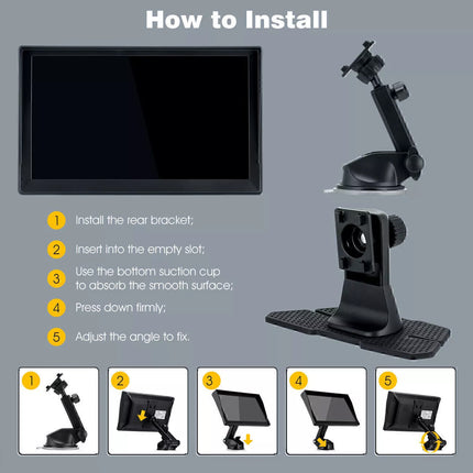 9" Touchscreen GPS Navigation Truck Navigator with Free Australia Map