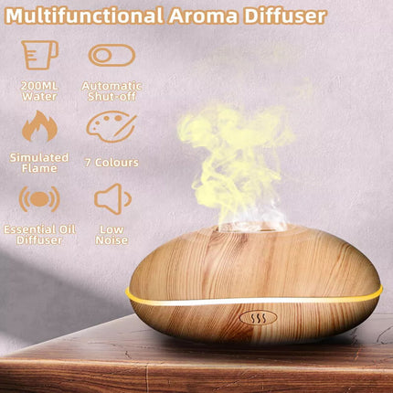Ultrasonic Aroma Air Humidifier Aromatherapy Diffuser Essential Oil LED Purifier