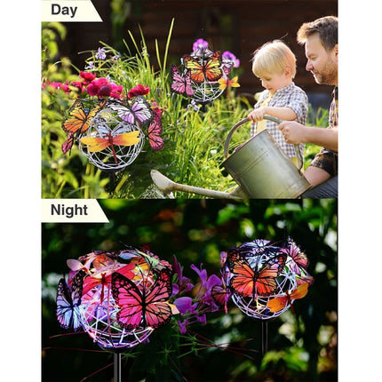 Solar Lights Outdoor Butterfly Lights Garden Decorative Solar Stake Lights Decor