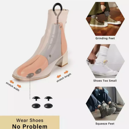 1PC Shoe Stretcher Men Women Boot Stretcher Stretch Width Expander W/Shoe Horn EUR 40-47