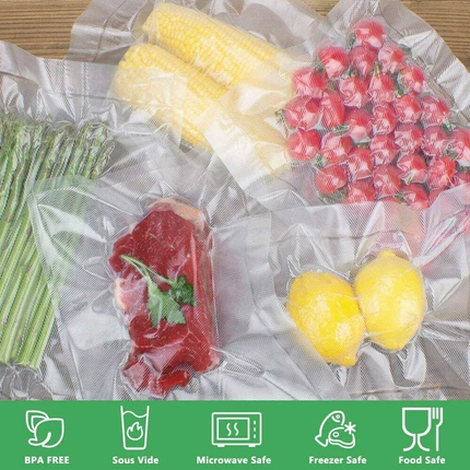 Food Vacuum Sealer Bags Rolls Vaccum Food Storage Saver Seal Bag Pack 5 Rolls 20cm*6m