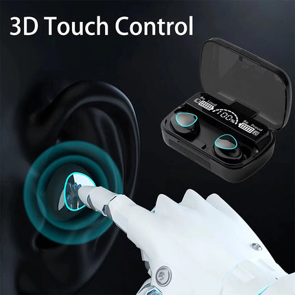Bluetooth 5.1 Wireless Earbuds Waterproof LED Display Earphones