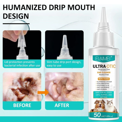 4PCS Cat Dog Ear Drops for Infection Antibiotics Fast Relief from Infections