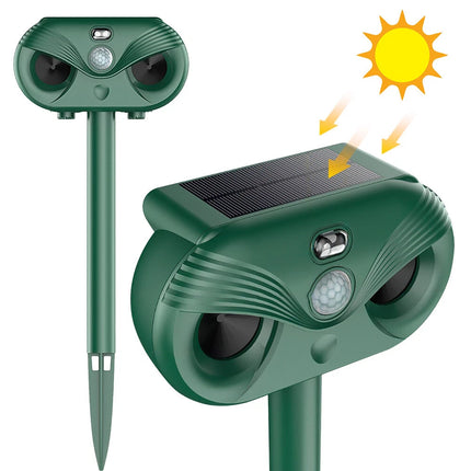 Ultrasonic Bird Repeller Solar LED Pest Control Scarer Deterrent Motion Sensor