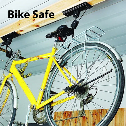 Kayak Hoist Winch Lift Pulley System Cycling Bicycle Garage Shed Ceiling Storage